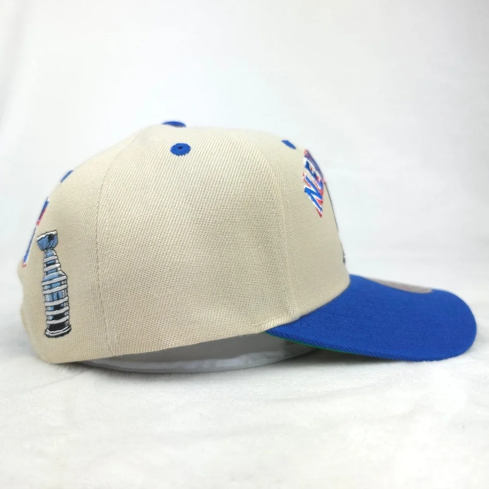 NY Rangers Mitchell & Ness NHL Pro Fit Snapback Hat Cap 4X Champions Cream NWT